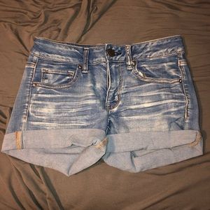 American Eagle super super stretch midi shorts